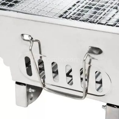 Мангал переносной с решеткой BBQ BARBECUE TRAY 882