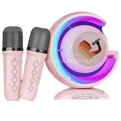 Ночник-лампа с беспроводной Bluetooth колонкой Lightshow с двумя микрофонами YS-110 Розовый