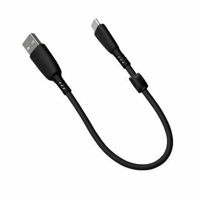 Кабель XO NB247 Suluo Series Portable Silicone 6A Micro Data Cable L=25cm Чорний