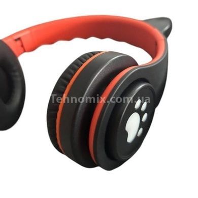 Бездротові навушники Bluetooth з котячими вушками LED TO-99 Червоні