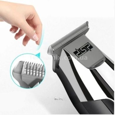 Машинка для стрижки акумуляторна з LCD-дисплеєм Hair Clipper Set DSP 90286 Чорна