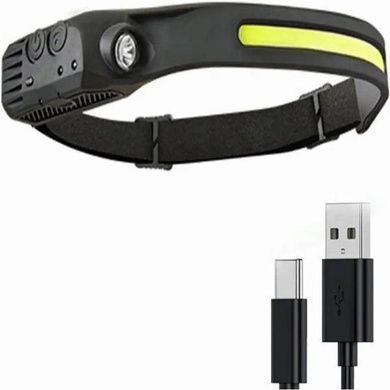 Ліхтарик налобний BAILONG BL-G28 XPE+COB USB