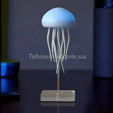 Светильник в виде медузы на подставке Type-C Белый