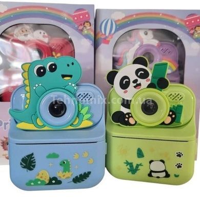 Фотоапарат моментального друку Крокодил Digital Color А-2124 Блакитний із зеленим