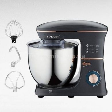 Миксер планетарный с чашей из нержавейки 11л 2000Вт Sokany SK-05001