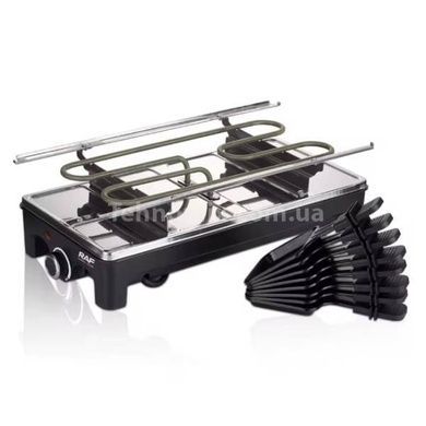 Електрогриль відкритий з антипригарним покриттям Cheese Grill Machine R.5425 RAF Чорний