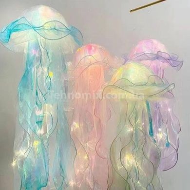Декор, що світиться Медуза на батарейках Jellyfish lamp AND HA-113 Блакитна