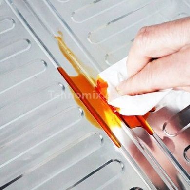 Защитный экран для кухни металлический 84*33см Серый