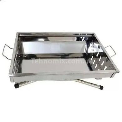 Мангал переносной с решеткой BBQ BARBECUE TRAY 882