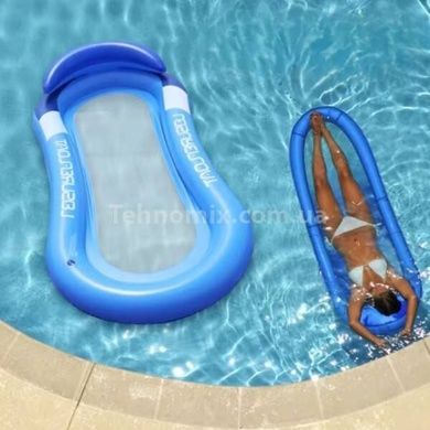 Матрац-гамак для відпочинку на воді з ремнабором у комплекті 160&times;90 см BEACH BED Синій