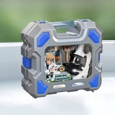 Микроскоп детский 200-600-1200X с подсветкой и креплением для телефона SD 886 Белый