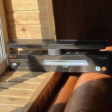 Трап-душові грати напольні металеві floor drain AND YLN7245-60H Сіра