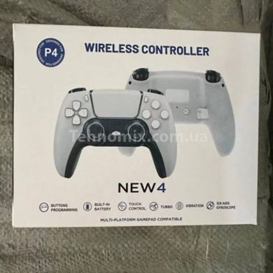 Джойстик геймпад игровой для ПК и PS4 с дополнительными задними кнопками Data Frog DATA FROG PS-P02 Белый