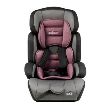Дитяче автокрісло універсальне від 9-36кг з бустером I/II/III група JOY 36800 Сіре з рожевим