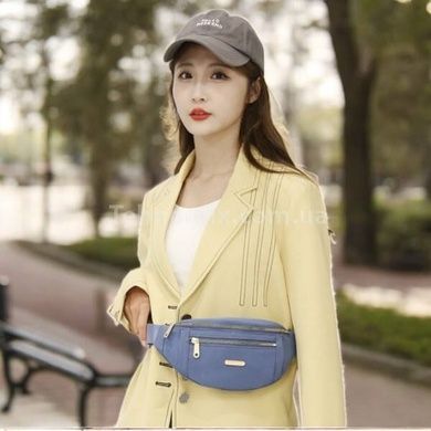Сумка женская бананка Womens backpack XL-1211 Синяя