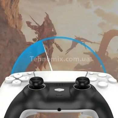Джойстик геймпад игровой для ПК и PS4 с дополнительными задними кнопками Data Frog DATA FROG PS-P02 Белый