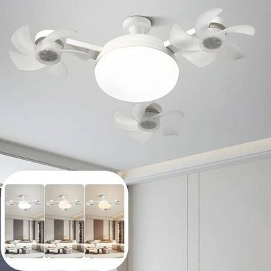 Лампа LED с 3 вентиляторами в патрон Е27 50W AY1055 Белая