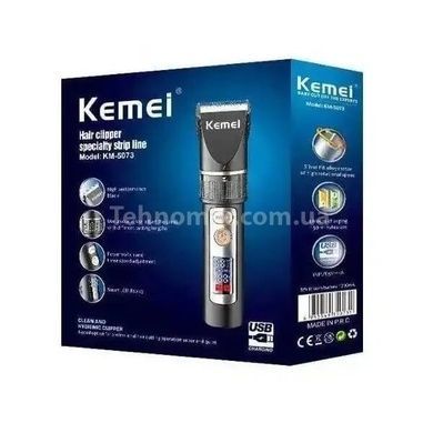 Машинка для стрижки волосся з РК-дисплеєм KEMEI KM-5073