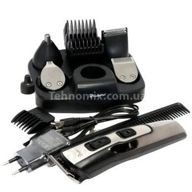 Аккумуляторная машинка для стрижки Geemy Gm-592 (10 в 1) Черная