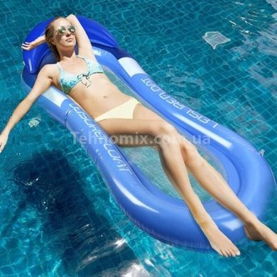 Матрац-гамак для відпочинку на воді з ремнабором у комплекті 160&times;90 см BEACH BED Синій