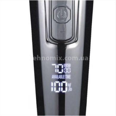 Машинка для стрижки акумуляторна з LCD-дисплеєм Hair Clipper Set DSP 90286 Чорна