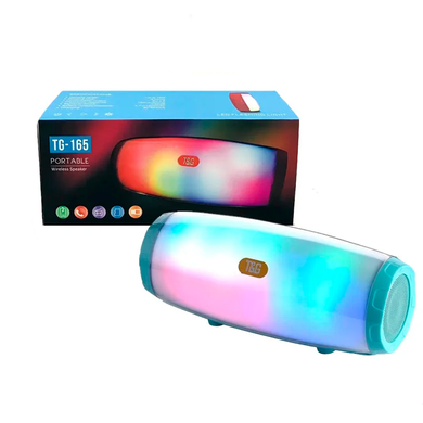 Бездротова bluetooth колонка STEREO BT TG-165 10 W Бірюзова