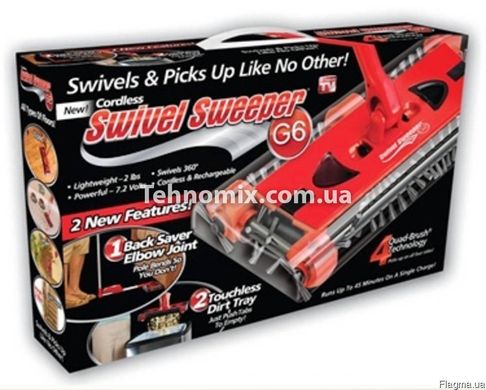 Электровеник Swivel Sweeper G6 Красный