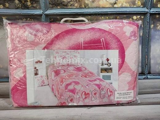 Покрывало стеганое (180х250см) с наволочкой (50х70см) Miss Bella 9782 Хлопок