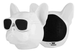 Бездротова колонка Bluetooth S3 голова собаки Біла