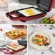 Электрическая сэндвич-машина breakfast machine Красная
