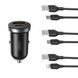Автомобільний зарядний пристрій для гаджетів та смартфонів XO CC56 mini car charger A+C single port 30W/simultaneous 5V3A with