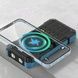 Power Bank із сонячною панеллю та кабелями для зарядки Type-C, Lightning, Micro USB 50000 mAh Чорний з блакитним