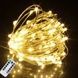 Гірлянда роса 10м 100led+пульт Тепле світло