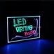 Светодиодная led доска для рисования FLUORECENT BOARD 40*60 cм c фломастером