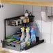 Стелаж-сушарка двоярусна для посуду або миючих засобів Storage rack AND-103 Чорна