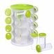 Карусель для специй 16 емкостей Spice Rack Зеленая