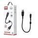 Кабель XO NB247 Suluo Series Portable Silicone 6A Micro Data Cable L=25cm Чорний