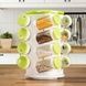 Карусель для специй 16 емкостей Spice Rack Зеленая