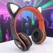 Бездротові навушники Bluetooth з котячими вушками LED TO-99 Червоні