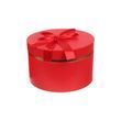 Коробка подарочная круглая L-25*15см 7-15458 Красная с золотым