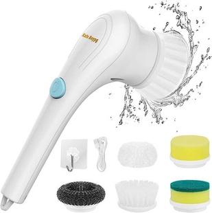 Щітка акумуляторна для миття посуду з насадками Electric cleaning brush