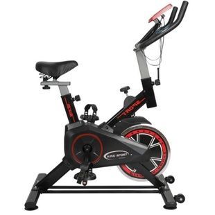 Велотренажер Spin bike Чорний з червоним