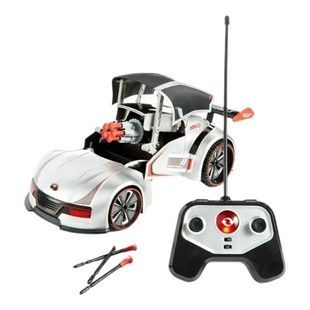 Машинка стреляющая Трансформер на радиоуправлении VELOCITY DEMON UZL033 Белая
