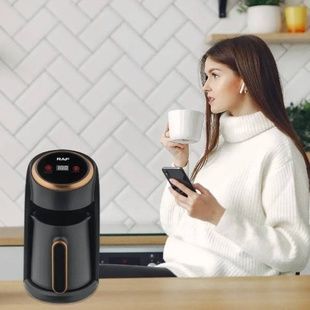 Кофеварка автоматическая турецкая 3в1 300мл 600Вт Turkish Coffee Pot RAF R.146 Черная с золотым