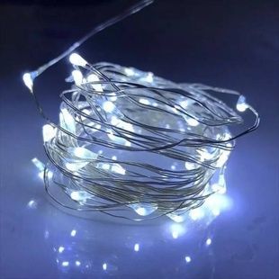 Гірлянда світлодіодна роса Феєрверк внутрішня 100Led 4м Холодне світло