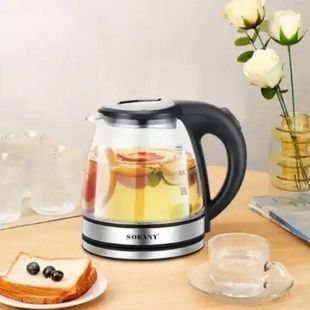 Электрочайник стеклянный с подсветкой 1.2 л 1500В Sokany SK-SH-1059