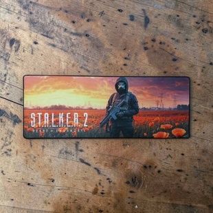 Коврик для компьютерной мыши 80*30см Stalker2 Черный с принтом