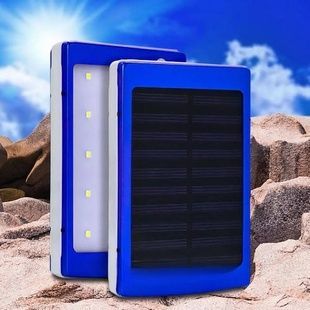 Power bank 50000mAh із сонячною панеллю Viaking N1 Синій