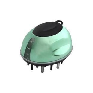 Вібромасажер антистрес для голови та тіла з ємністю для олії Liquid Guide Comb Зелений