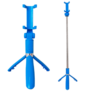 Монопод-тренога-селфі палка з пультом Selfie Stick L01 Bluetooth Голубий